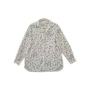 Frank & Eileen Women's Joedy Blue Pink Butterflies Long Sleeve Button Shirt M